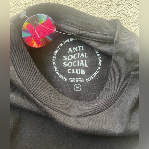 Anti Social Social Club Drop A Pin T-shirt. - Picture 3 of 3